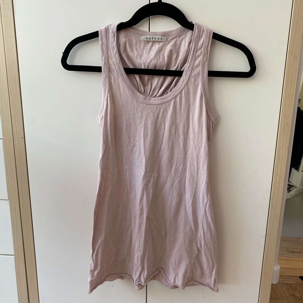 Velvet Dusty Blush Tank Top